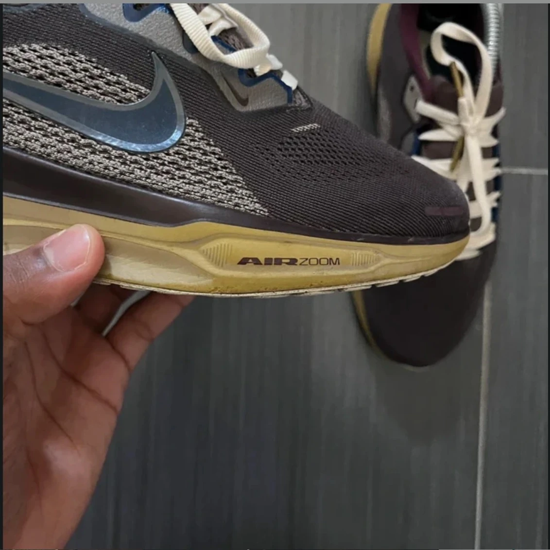 Nike Air Zoom Pegasus Premium 41 React Médio Cinza e Pedra Caverna Tamanho 40 – photo 2